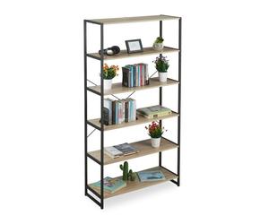 Relaxdays Scarpiera 6 ripiani design industrial