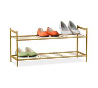 Relaxdays Scarpiera a 2 ripiani in vari colori