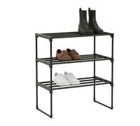 Relaxdays Scarpiera metallo connettori in plastica