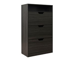 Relaxdays Scarpiera ribaltabile con vano aperto