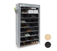 (TG. 30x88x161 cm) Relaxdays Scarpiera Valentin 161 X 88 X 30 cm, con Rivestimen