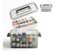 Relaxdays Scatola medicinali in plastica