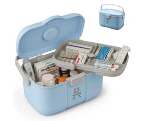 Relaxdays Scatola medicinali in plastica