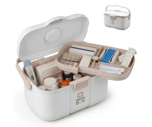 Relaxdays Scatola medicinali in plastica