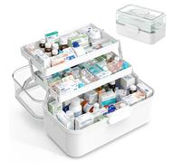 Relaxdays Scatola porta medicinali in plastica