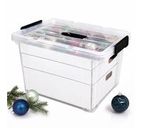 Relaxdays Scatola porta palline di Natale