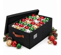 Relaxdays Scatola porta palline di Natale