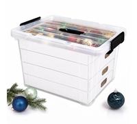 Relaxdays Scatola porta palline di Natale