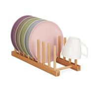 Relaxdays Scolapiatti in bambù