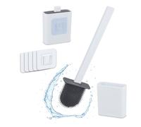 Relaxdays Scopino in silicone da parete per wc