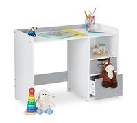 Relaxdays Scrivania per bambini con cassetti