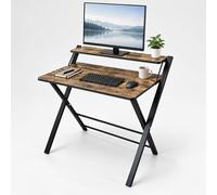 Relaxdays Scrivania pieghevole con rialzo
