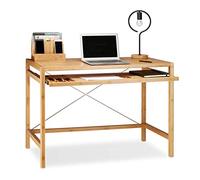 Scrivania con ripiano estraibile 6 scomparti 14 kg Scrivania in legno massiccio