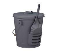 Relaxdays Secchio cenere con coperchio e paletta
