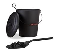 Relaxdays Secchio con paletta cenere