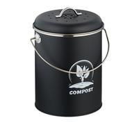 Relaxdays Secchio per compost con filtro da 5,5 L