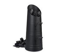 Secchio porta carbone portacenere in metallo 12 L ferro battuto 1,3 kg