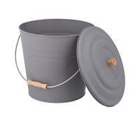 Secchio raccogli cenere Bidone per pellet Portacenere con coperchio 12 L