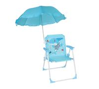 Relaxdays Sedia pieghevole per bimbi con parasole