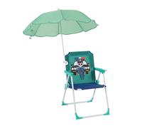 Relaxdays Sedia pieghevole per bimbi con parasole