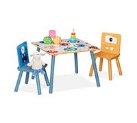 Set cameretta bambini Tavolino colorato con sedie Multicolore 2 sedie 4 posti