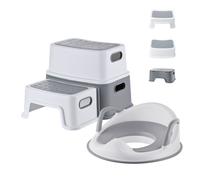 Relaxdays Sedile WC bambini con sgabello