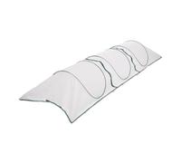 Relaxdays Serra a Tunnel, 3,5 Metri, con Funzione Pop Up, per la Coltivazione di Verdure e Fragole, Pieghevole, Bianco, 70 x 350 x 100 cm