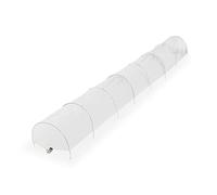 Relaxdays Serra a Tunnel per la Coltivazione, Lunga 5 m, Telo in PVC, con 8 Archi, per Fragole e Verdure, Trasparente