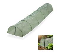 (TG. 2,9 m) Relaxdays Serra per Orto Mini, con Zip, Tunnel di 2,9 m, Pieghevole,