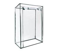 Relaxdays Serra per Pomodori, Giardino, Balcone, Telo Orto Trasparente, HLP 150x100x50 cm, Acciaio & PVC, Trasparente