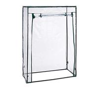 Relaxdays Serra per Pomodori, Giardino, Balcone, Telo Orto Trasparente, HLP 150x100x50 cm, Acciaio e PVC, Trasparente