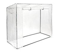 Relaxdays Serra XL per Pomodori, con Tetto Sportgente, Resistente ai Raggi UV, HxLxP: 160 x 200 x 82 cm, Trasparente