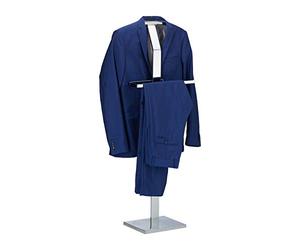 Relaxdays Servomuto,Porta Abiti in Metallo, Appendiabiti Autoportante Attaccapanni da Terra, HxLxP: 111 x 45 x 21 cm ca.