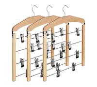 Relaxdays Set 1/3 appendiabiti multipli per gonne