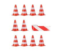 Coni stradali Birilli per allenamento Pali di delimitazione 60 g 50 m Impilabili