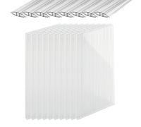 Relaxdays Set 10 lastre doppie PC con profili H
