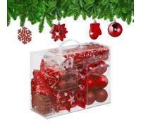 Relaxdays Set 100 palline e decorazioni di Natale