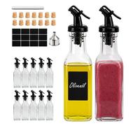 Relaxdays Set 12 bottiglie olio con beccuccio