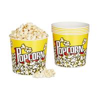 Set 12 ciotole popcorn riutilizzabili Contenitori per snack 2,8 L Giallo