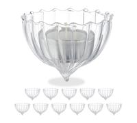 Vasetti Vetro Galleggiante Portacandeline Porta Lumino Candele Acqua Set 12