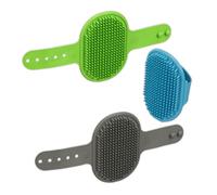 Relaxdays Set 15 spazzole per cani gatti in gomma
