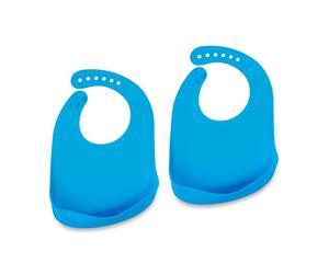 Relaxdays Set 2 bavaglini in silicone colorati