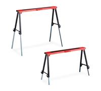 Relaxdays Set 2 cavalletti da lavoro su 12 altezze