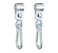 Relaxdays Set 2 ganci oscillanti con moschettoni