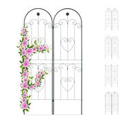 (TG. 180 x 50 cm) Relaxdays Set 2 Grigliati per Rampicanti, in Metallo 180x50cm