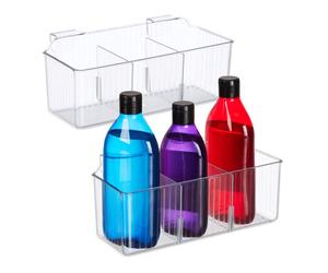 Relaxdays Set 2 portatrucchi da anta 3 scomparti