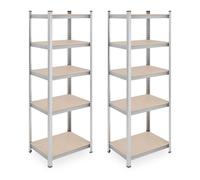 Relaxdays Set 2 scaffalature per carichi pesanti
