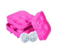 Relaxdays Set 2 stampi rosa per sfere di ghiaccio