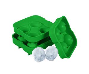 Relaxdays Set 2 stampi verdi per sfere di ghiaccio