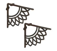 Relaxdays Set 2 supporti in metallo per scaffali